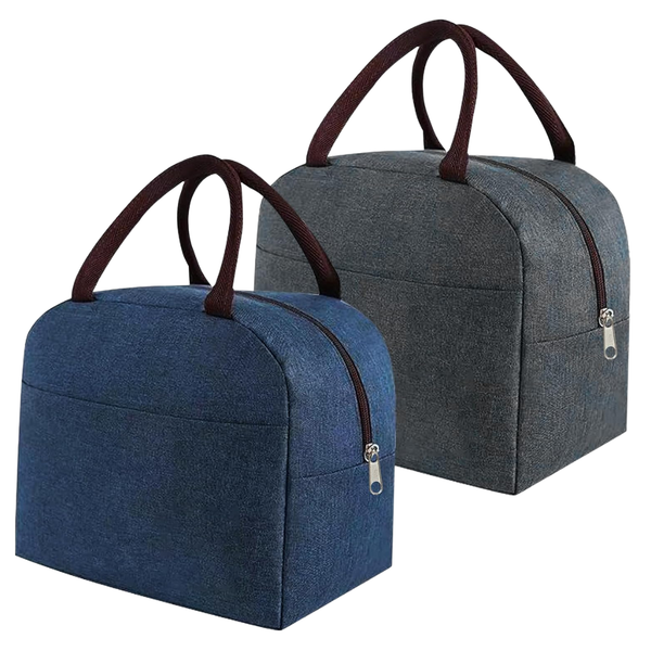 2-Pack Reusable Leakproof Lunch Tote With Thermal Lining (6L)