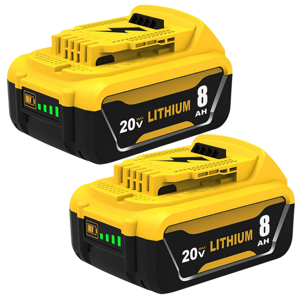 2-Pack Ibanti 8000mAh Replacement Battery For Dewalt 20V Max