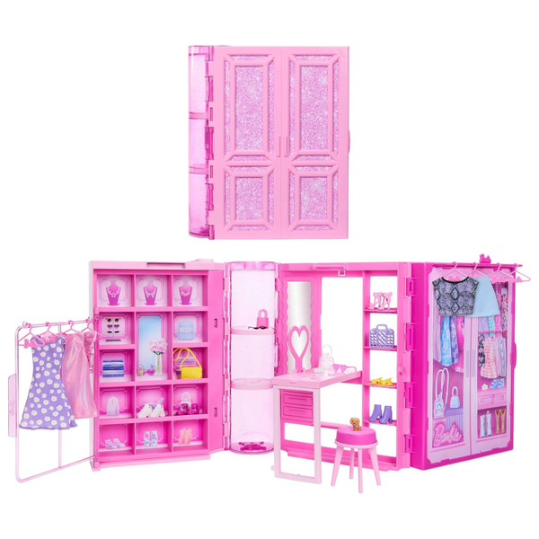 Barbie Dream Closet Toy Playset with Clothes & Accessories