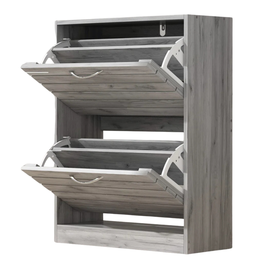 Latitude Run 12-Pairs Shoe Storage Cabinet (2 Colors)
