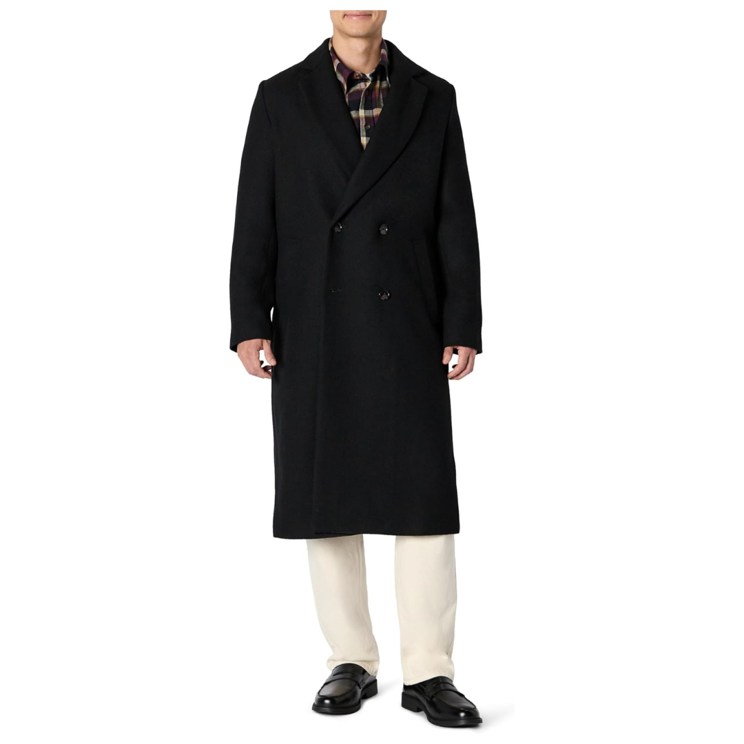 Amazon Essentials Men's Wool Blend Longline Topcoat