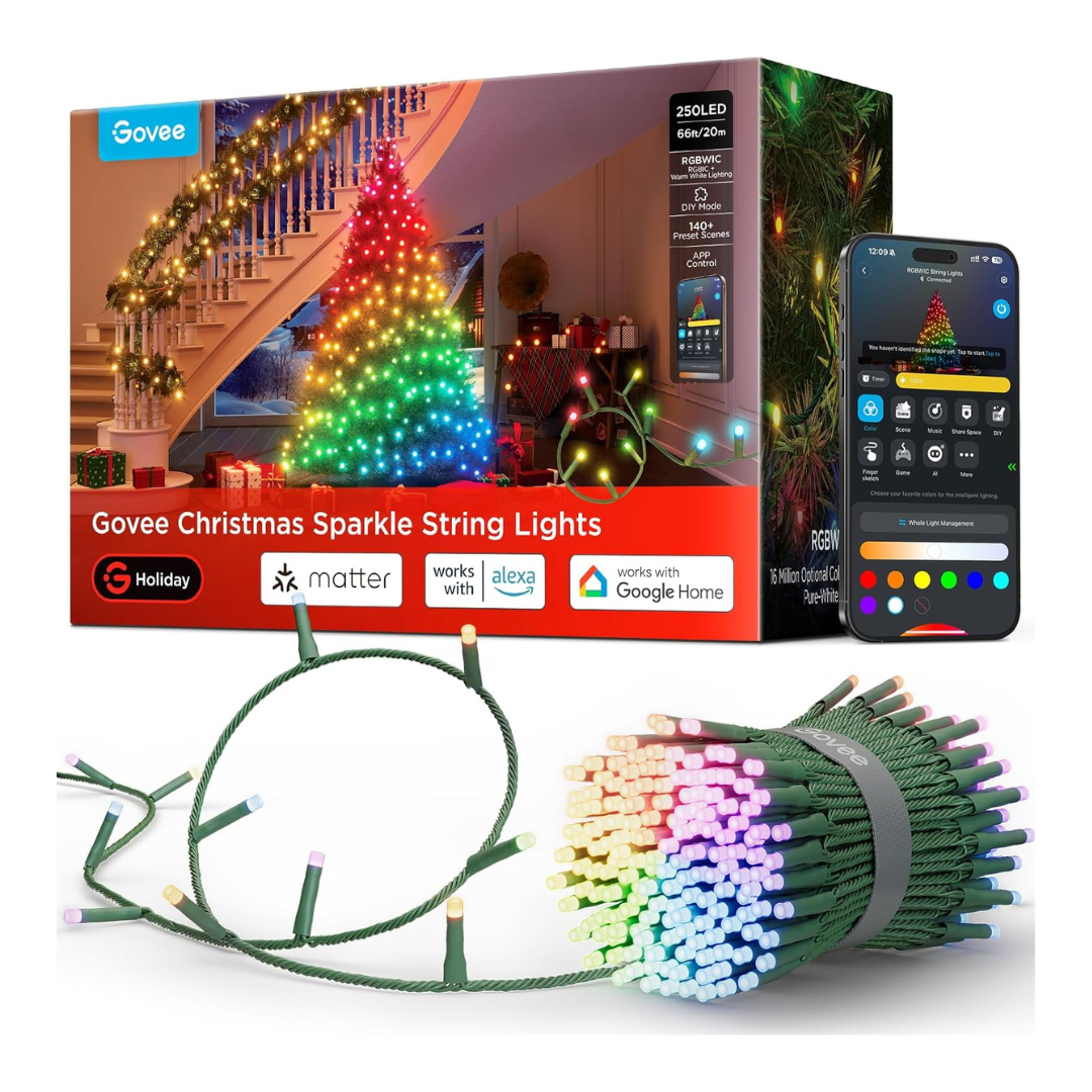 66ft Govee Christmas Sparkle String Lights