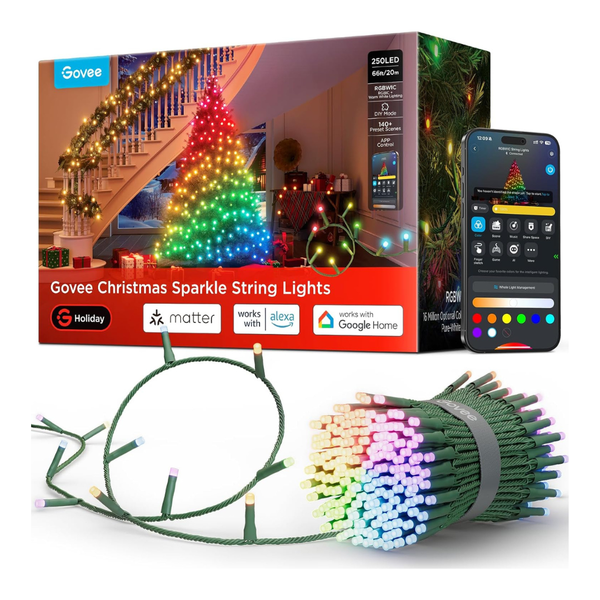 66ft Govee Christmas Sparkle String Lights