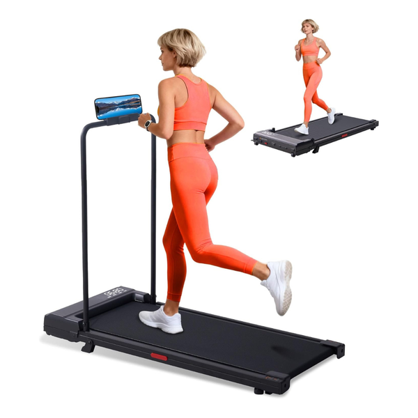 3.0HP Compact Portable Walking Treadmills with Handle Bar