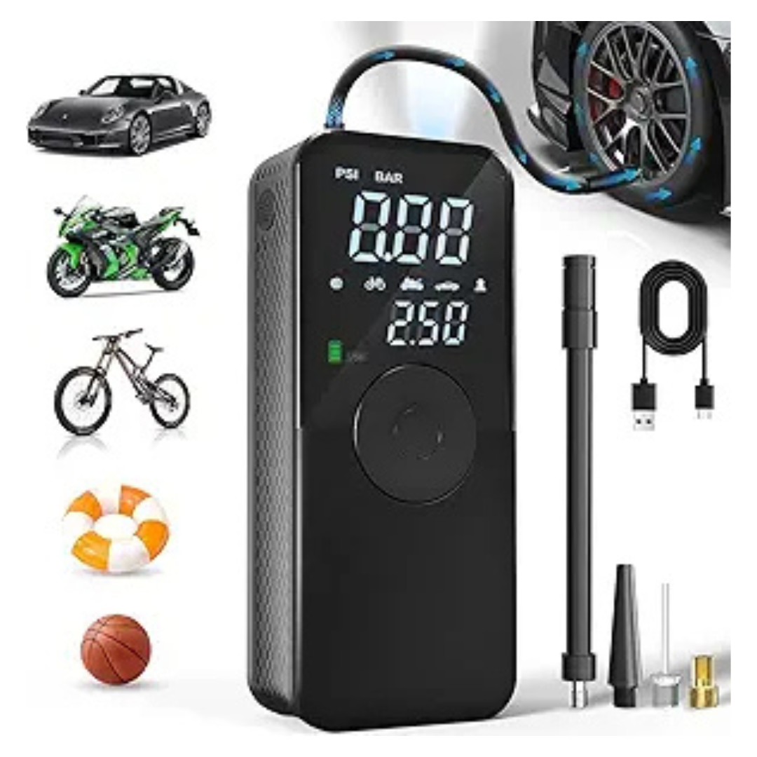 Tecbot 150PSI Portable Tire Inflator Air Compressor