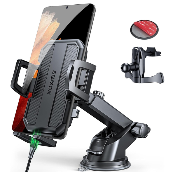 Suuson 3-In-1 360 deg Cell Phone Holder Mount