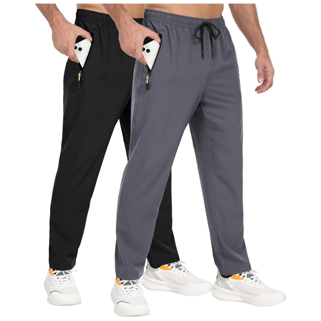 2-Pack Men's Athletic Lightweight Quick Dry Pants (Various)