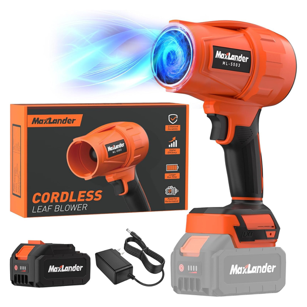 Maxlander 21V Electric Handheld Leaf Blower W/ 3.0Ah Battery