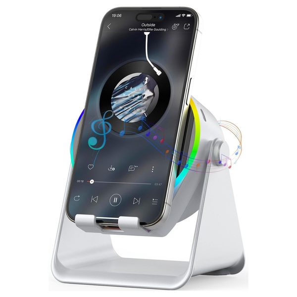 Wireless Induction Speaker 4-In-1 Bluetooth Speaker Phone Stand