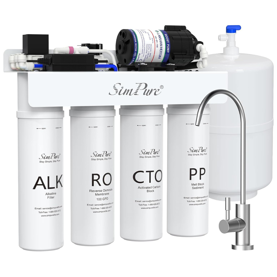 SimPure Reverse Osmosis Under Sink Water Filter System