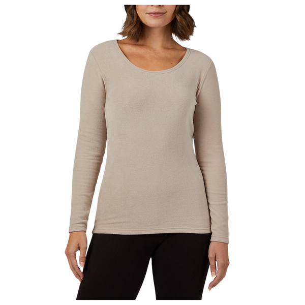 32 Degrees Women's Heavyweight Fleece Baselayer Scoop Top