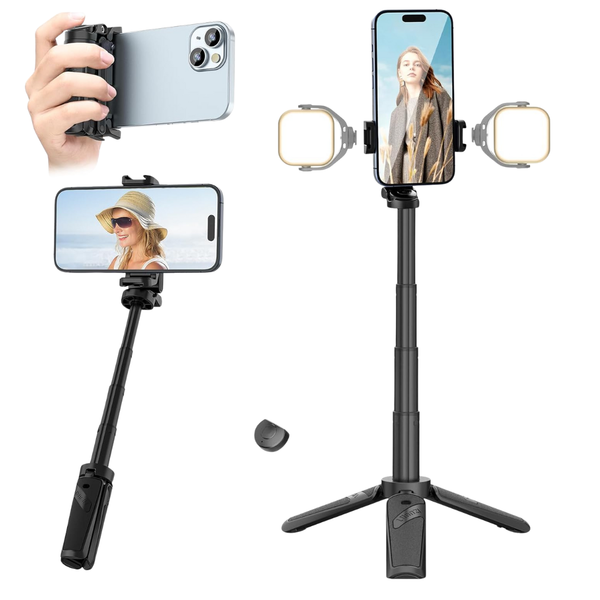Mini Foldable Tripod Selfie Stick With Remote