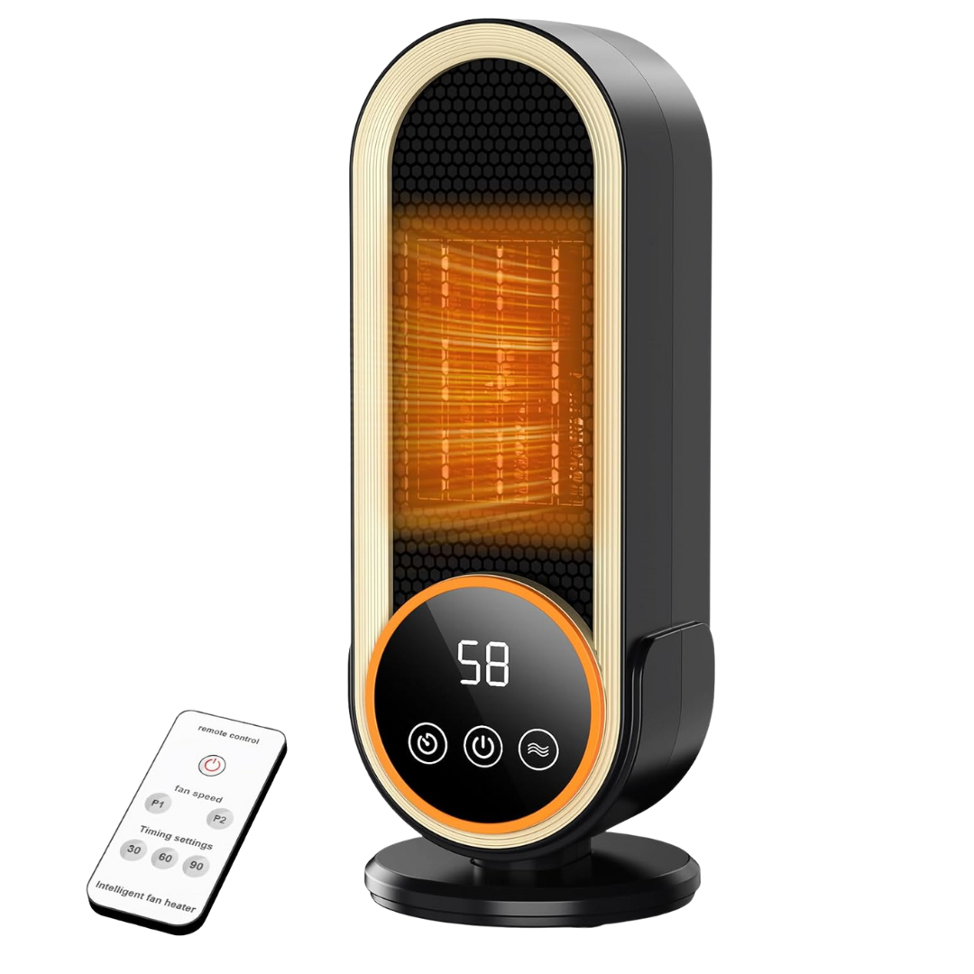Portable Electric 1200W PTC Ceramic Space Heaters With Display