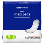 48-Count Amazon Basics Maxi Pads For Periods