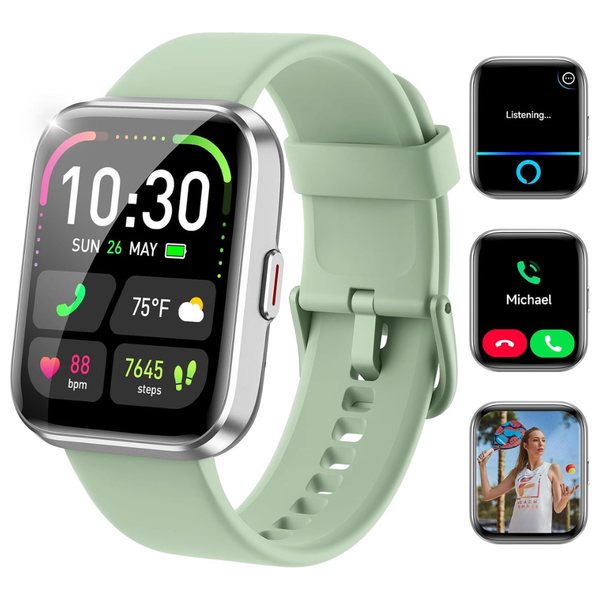 Unisex 1.83" Waterproof Fitness Tracker Smart Watch W/ Alexa & Call (Various)