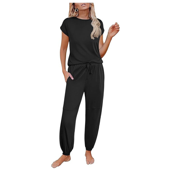 2-Piece Women's Pajamas Lounge Set With Pockets