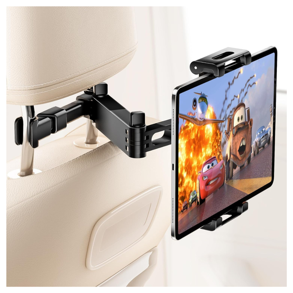 3-In-1 360 Deg. Extension Arm Tablet Holder For Car Headrest