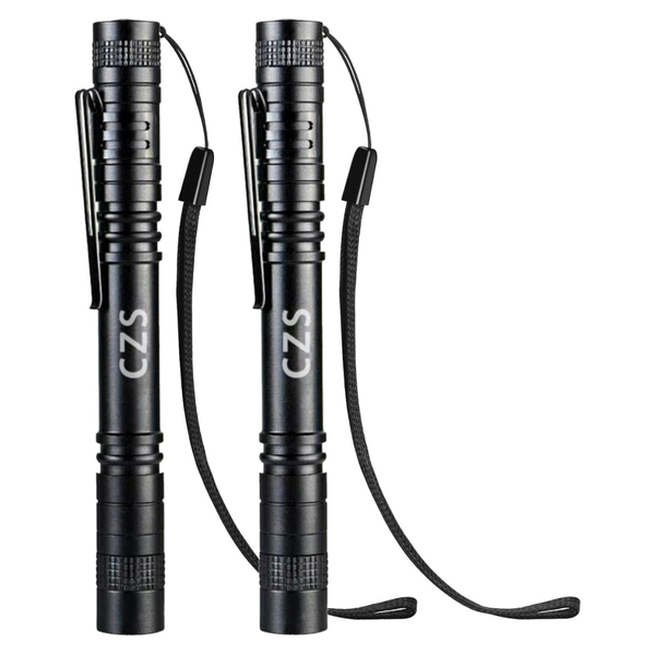 2-Pack ZS High Lumens Battery-Powered LED Flashlight