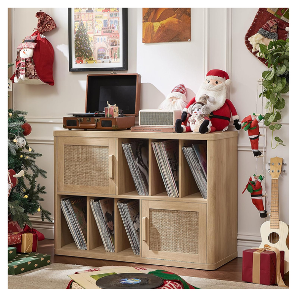 Leyaoyao Large Record Player Stand With Vinyl Storage