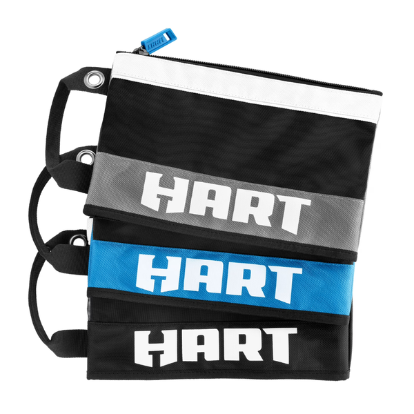 3-Piece 12" Heavy Duty Mesh Zipper Pouches