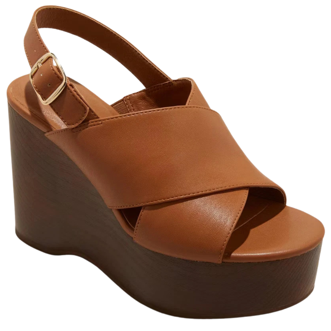 Universal Thread Women's Naomi Wood Wedge Heels