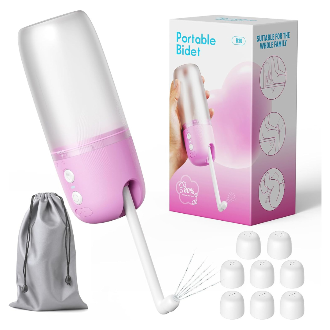 Portable Bidet 3 Pressure Modes Electric Toilet Sprayer
