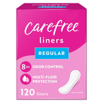 120-Count Carefree Acti-Fresh Panty Liners (Regular, Unscented)