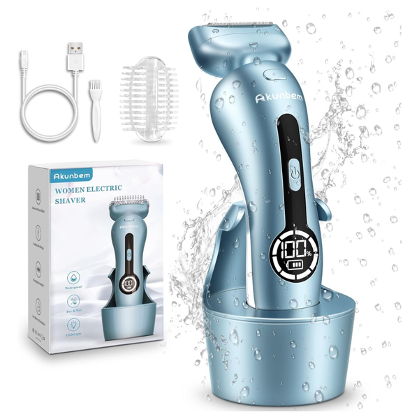 Women's Electric Rechargeable Wet Dry Painless Cordless Trimmer