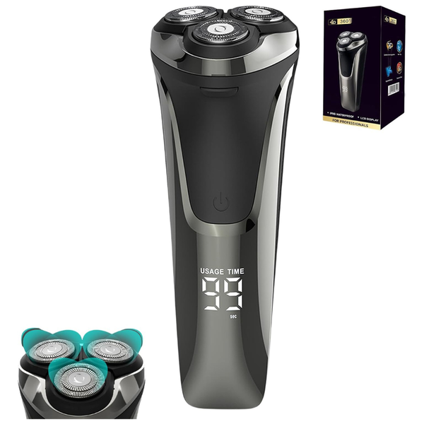Rechargeable Electric 4d Rotary Waterproof Razor