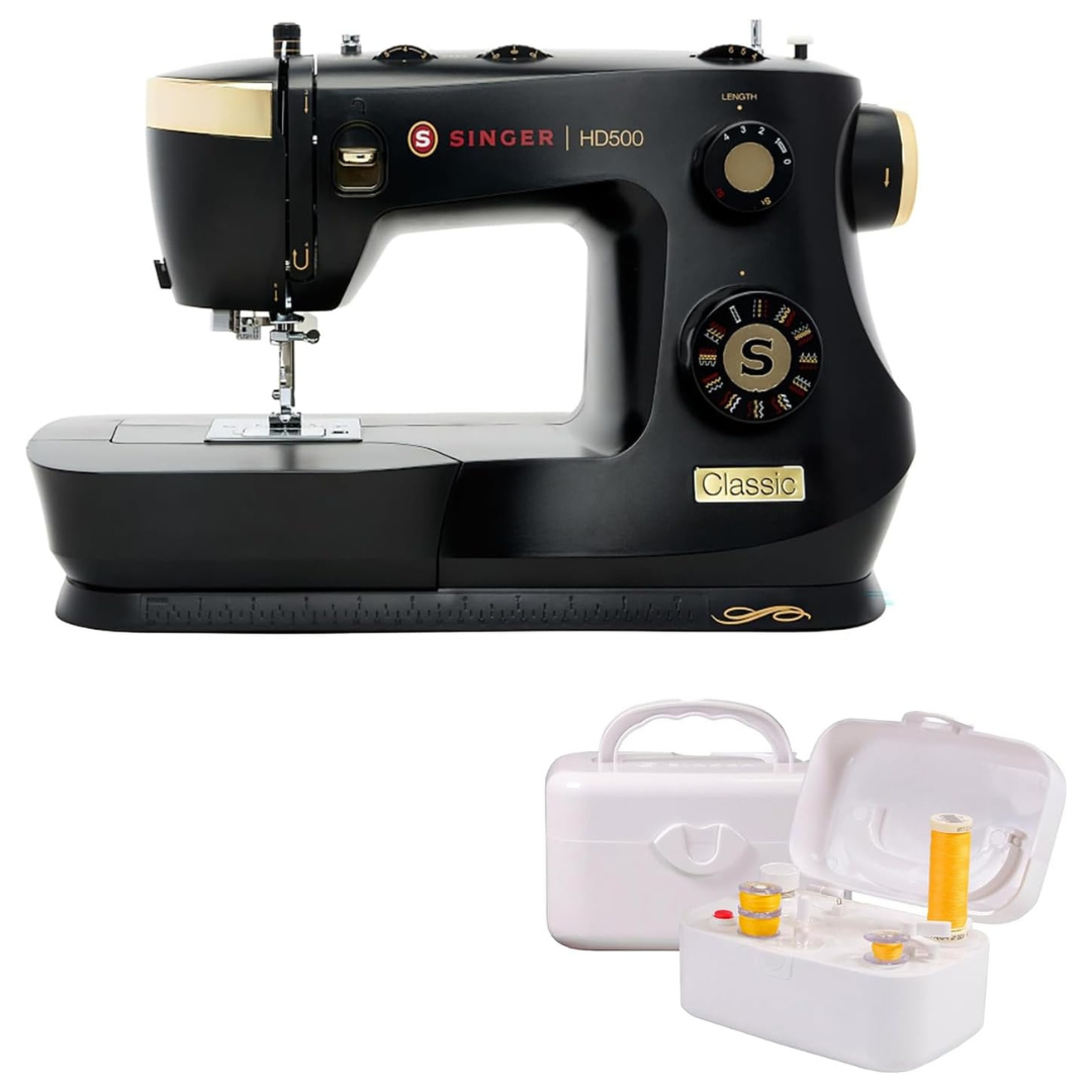 SINGER HD500 Classic Gold Mechanical Sewing Machine + Bobbin Winder