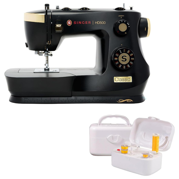 SINGER HD500 Classic Gold Mechanical Sewing Machine + Bobbin Winder