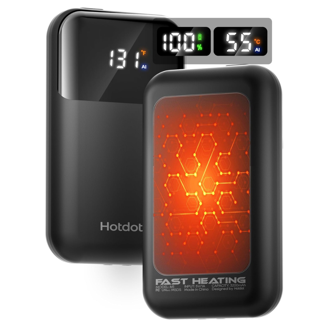 2-Pack Hotdot Rechargeable Hand Warmers