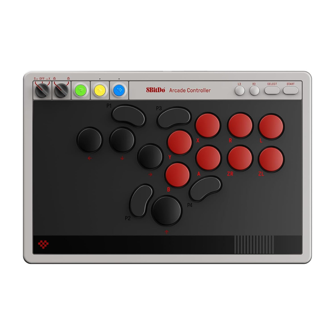 8BitDo Bluetooth 2.4G All-Button Arcade Controller (N Edition)