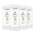 4-Count 2.6oz Dove Aluminum Free Deodorant (Cucumber & Green Tea)