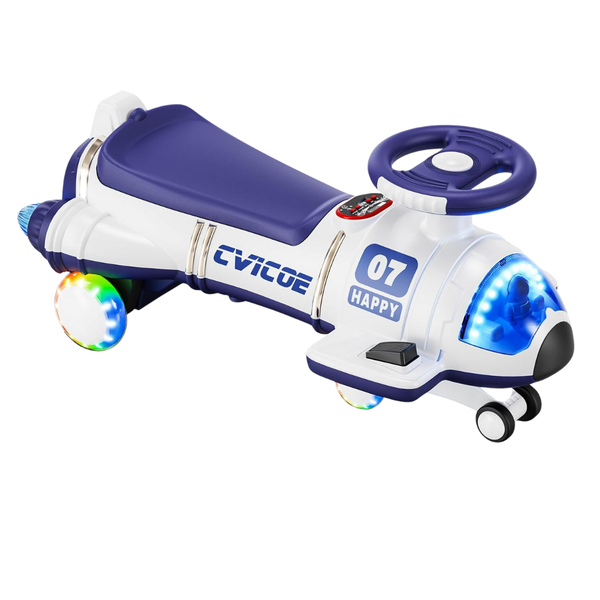 CVICOE 12V Dual Motor Electric Wiggle Car With Pedal
