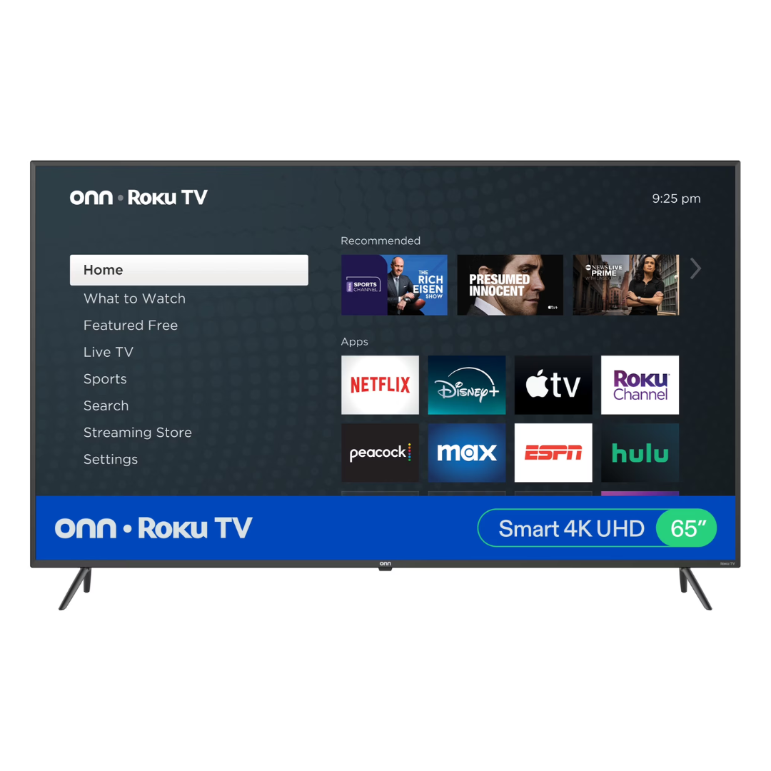 65" onn. 4K Ultra HDR Smart LED Roku TV (100012587)