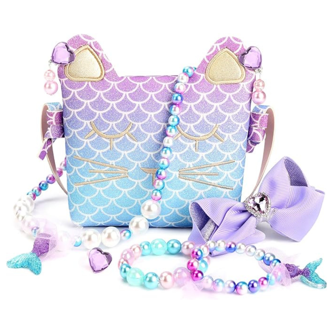 Mibasies Girls Dress-Up Purse With Jewelry