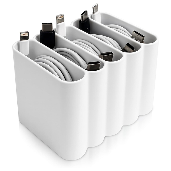 Cable Management Organizer With Multiple Slots Cord Storage