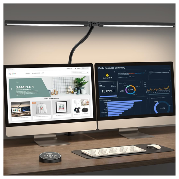 24W Adjustable LED Desk Smart Lamp With Clamp