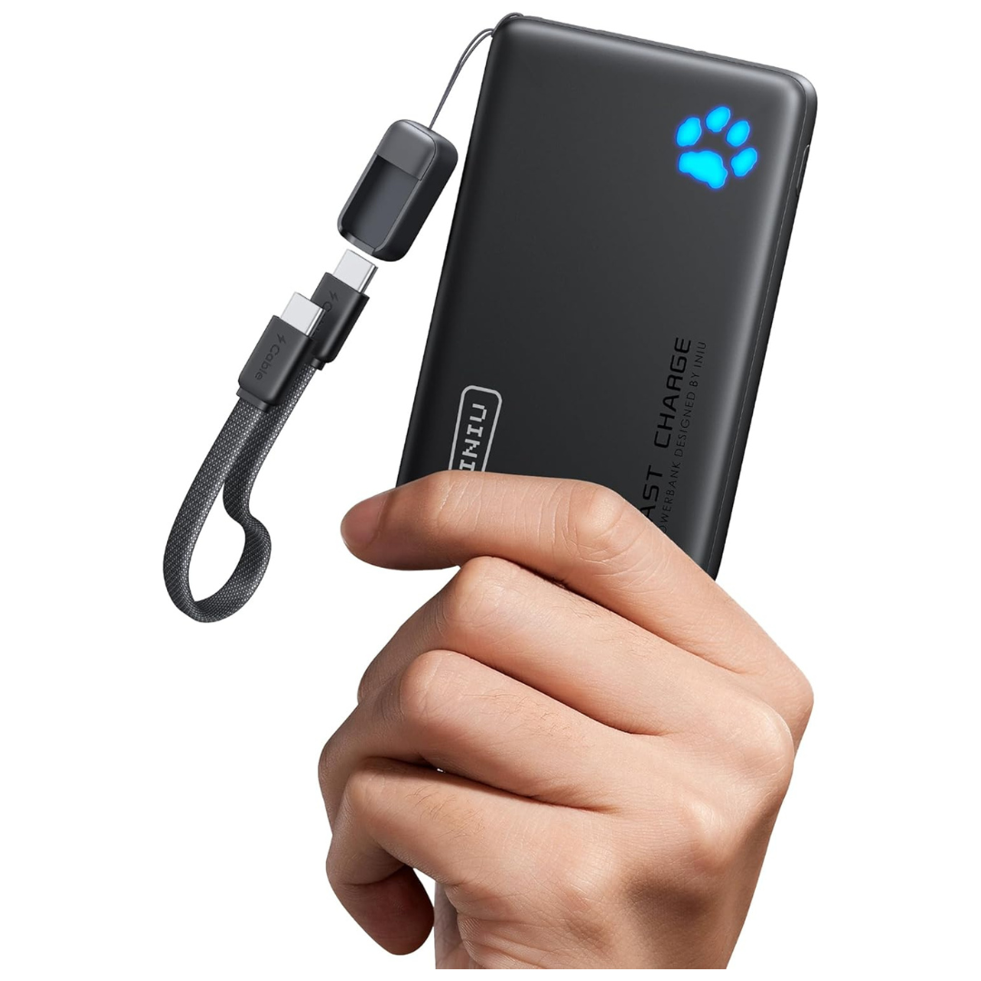 10000mAh INIU 45W PD USB-C Power Bank With Type-C Cable
