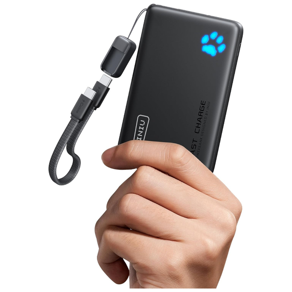 10000mAh INIU 45W PD USB-C Power Bank With Type-C Cable