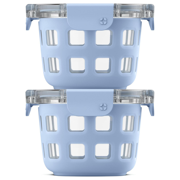 2-Pack Ello Duraglass 2-Cup Reusable Glass Containers