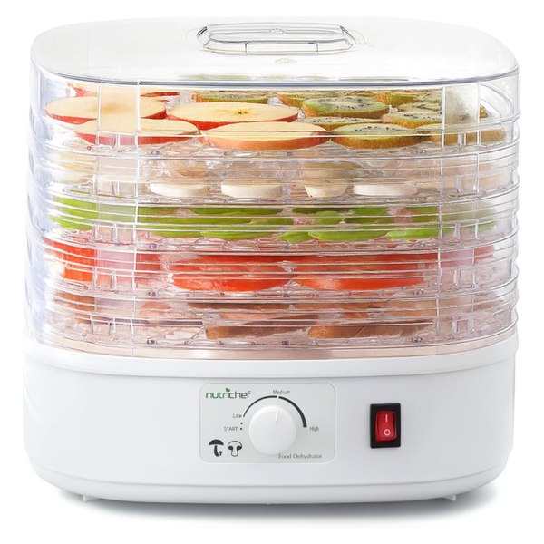Nutrichef Food Dehydrator Machine With 5 Stackable Trays