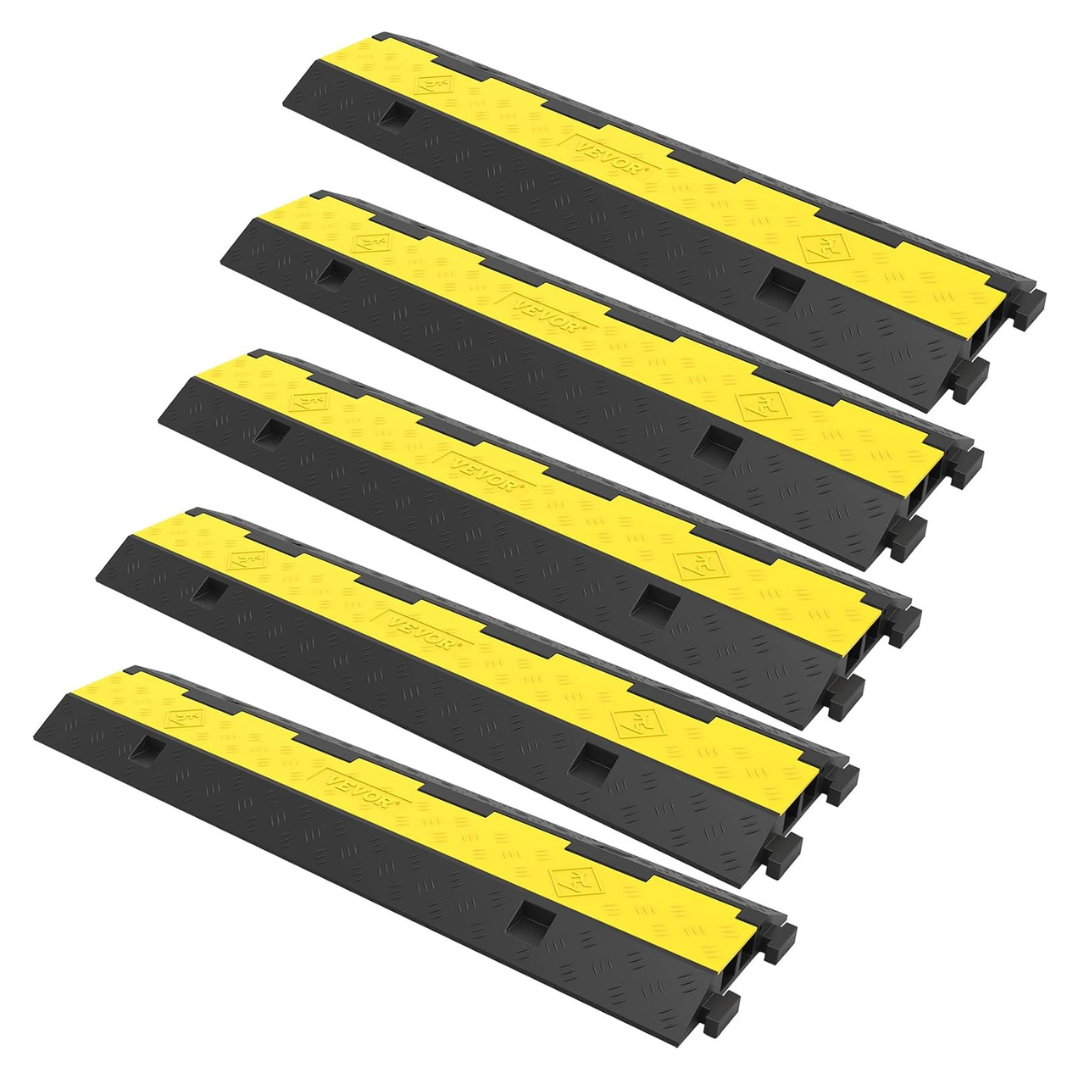 5-Pack Vevor 2-Channel Cable Protector Ramp