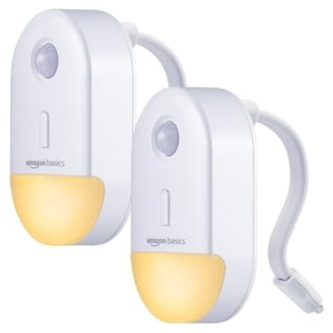 2-Pack Amazon Basics Color Changing LED Toilet Bowl Motion Sensor Light