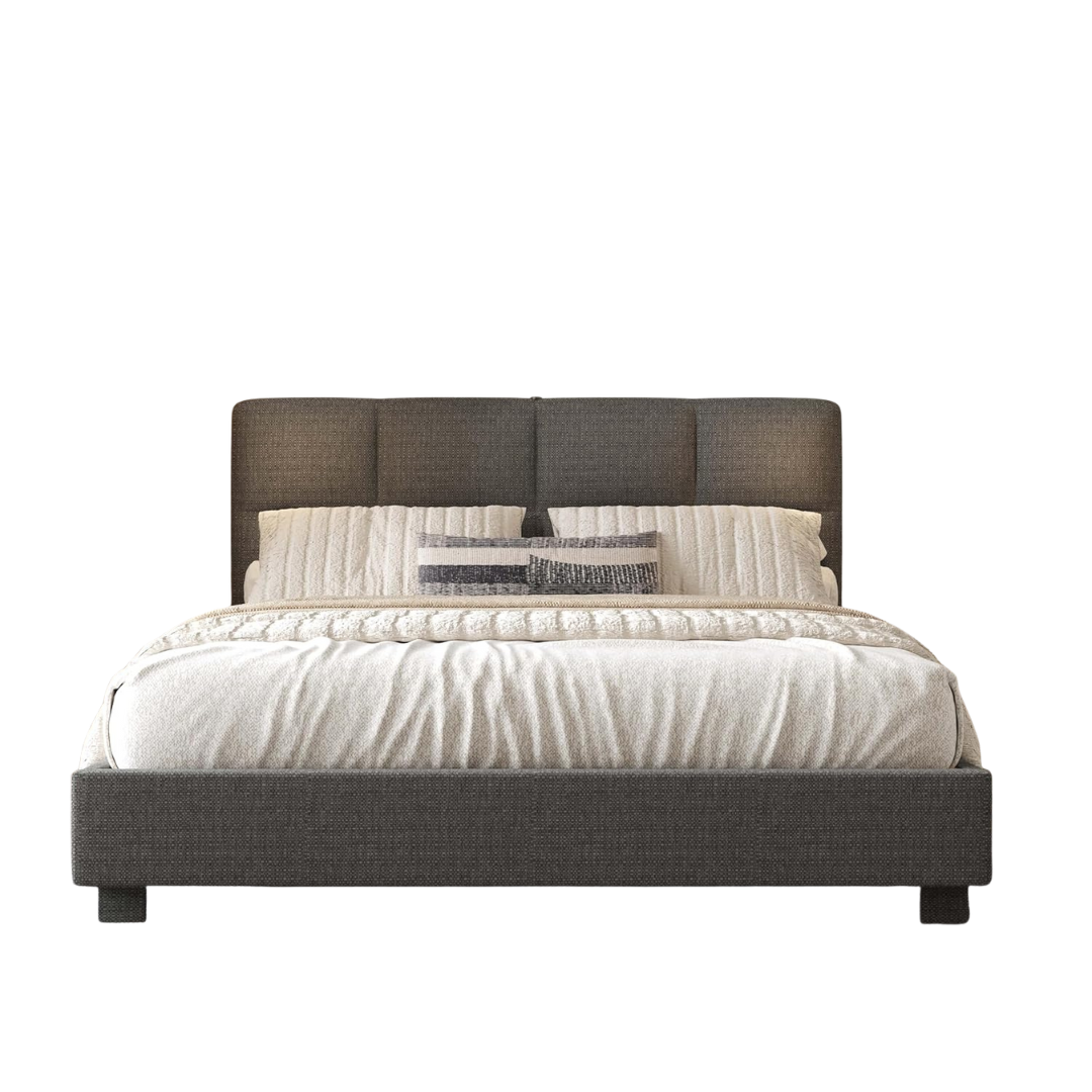 Flexispot Queen Upholstered Platform Bed Frame with Headboard