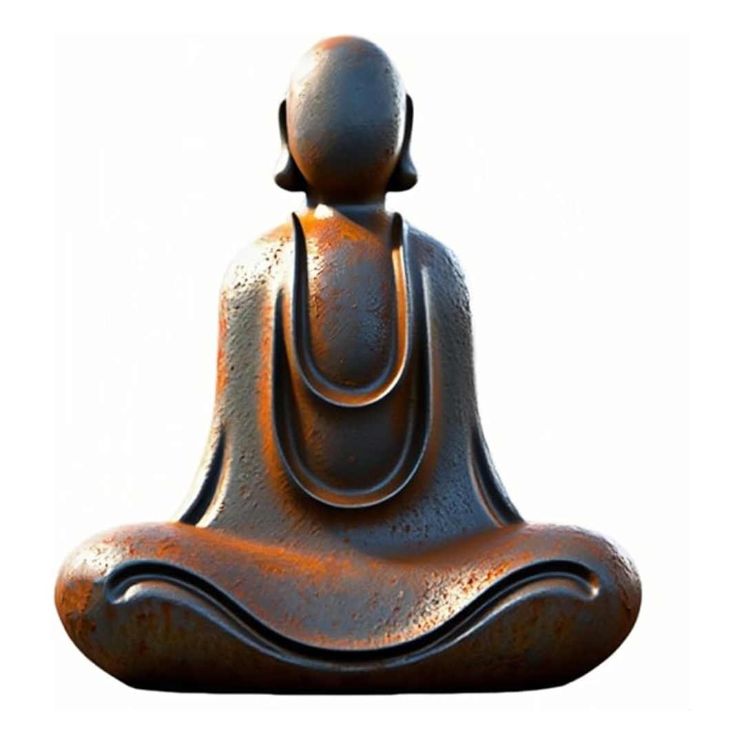 Cast Iron Powder Zen Statue Mini Buddha