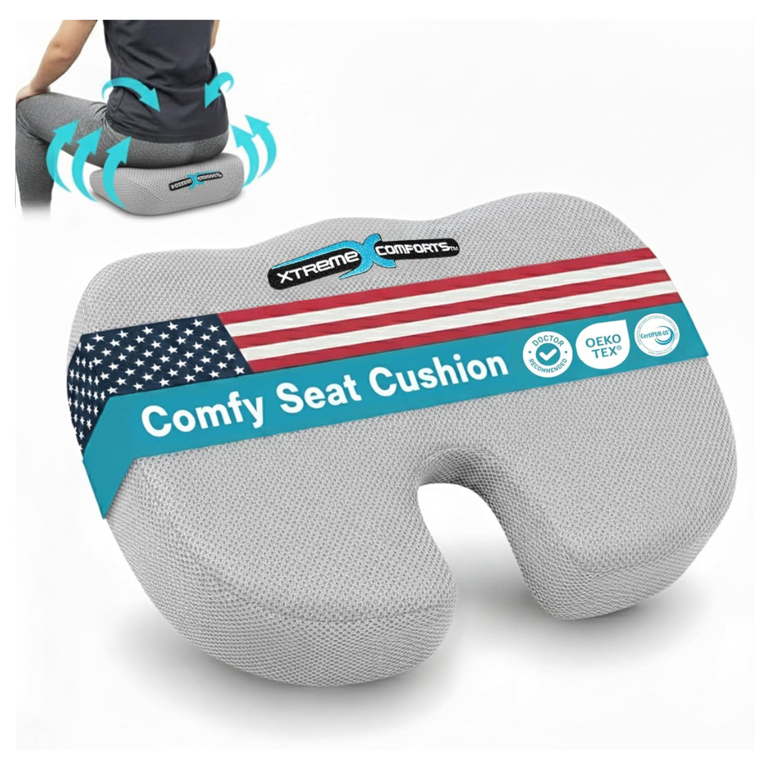Ergonomic Memory Foam Seat Cushion