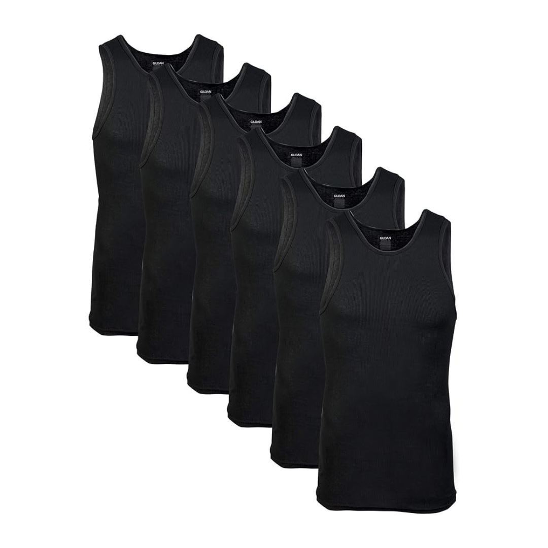 6-Pack Gildan Men's A-Shirt Tanks