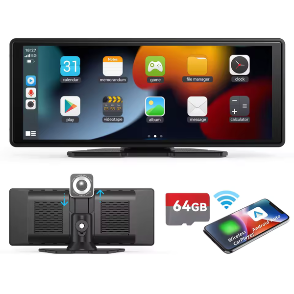 Wireless 10" Car Stereo with Apple Carplay & Auto